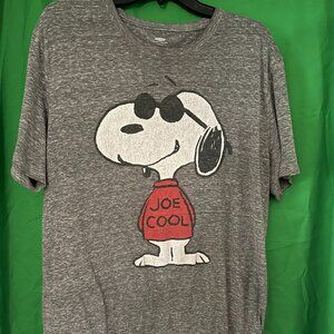 Vintage Snoopy Joe Cool Shirt Mens XL Peanuts Cartoon 80s Old Navy